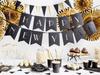 Partydeco Talerzyki Papierowe  Lets Celebrate Czarne 23Cm /6 Szt