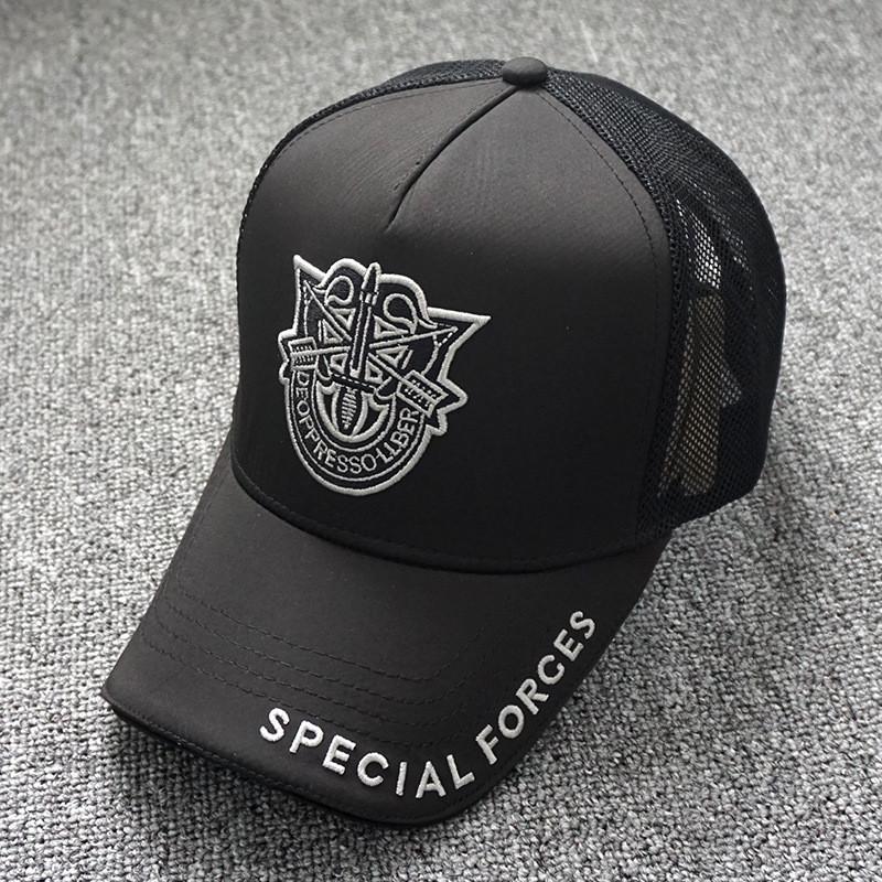 Summer Mesh Embroidered Baseball Cap With Adjustable Strap For Men And Women Style A