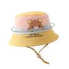 Cute Cartoon Rabbit Bear Baby Girl Bucket Hat Summer Wide Brim Kids Child Fisherman Cap Outdoor Beach Adjustable Sun Hats