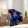 1pc Flannel Frozen Elsa Anna Olaf Kristoff Sven Sofa Throw Blanket Bed Coverlet Gift Home Decor Winter Wonderland Movie Poster