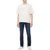 Calvin Klein Loose Fit Crew Neck Short Sleeve T-Shirt Unisex Tops Cream 40HM228-CKS