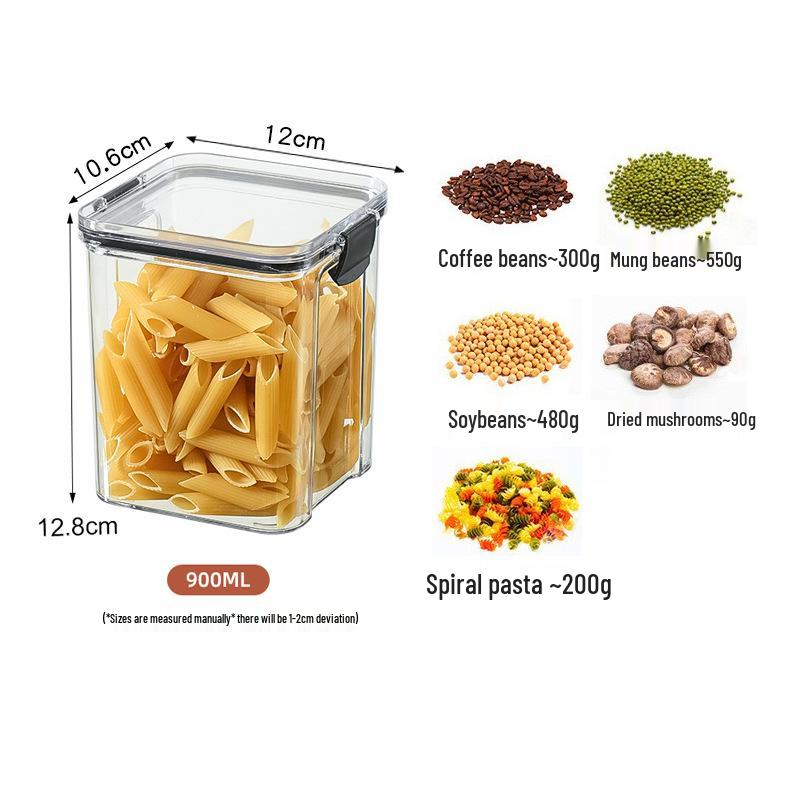 Moisture-Proof Sealed Jar for Dry Goods, Dried Fruit & Grain Storage