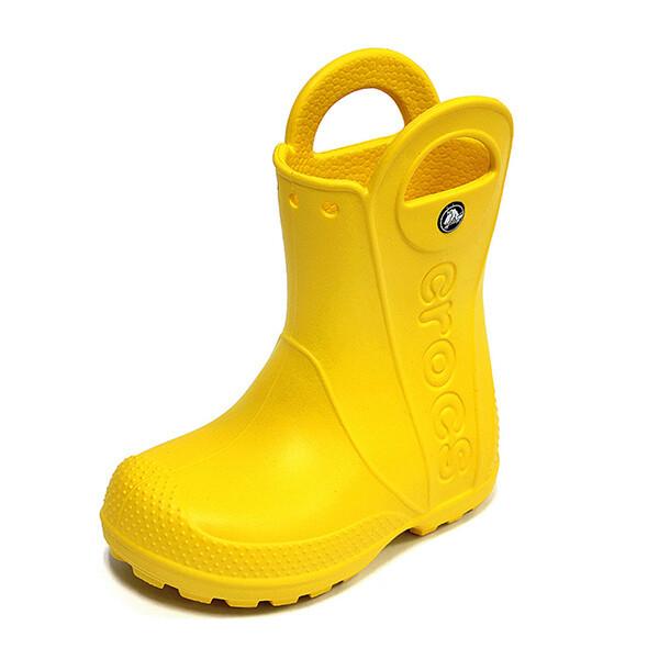 Crocs Kids Handleit Kids Rain Boots Yellow 12803 730