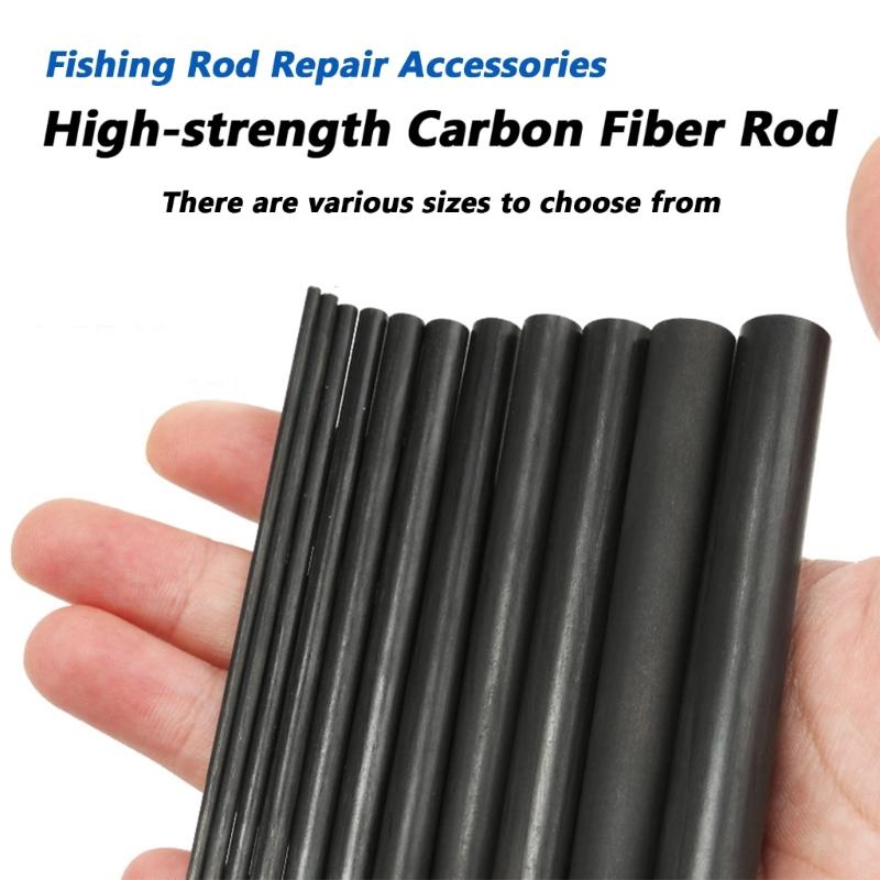 Tubo di Riparazione in Fibra di Carbonio Cavo per Riparazioni di Canne da Pesca Installazione Facile Alta Resistenza Durabilità Ampia Applicazione