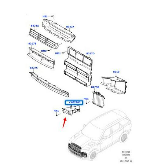 LR168718/LR168720 Rear Bumper Corner Protector for 2023 Range Rover Sport