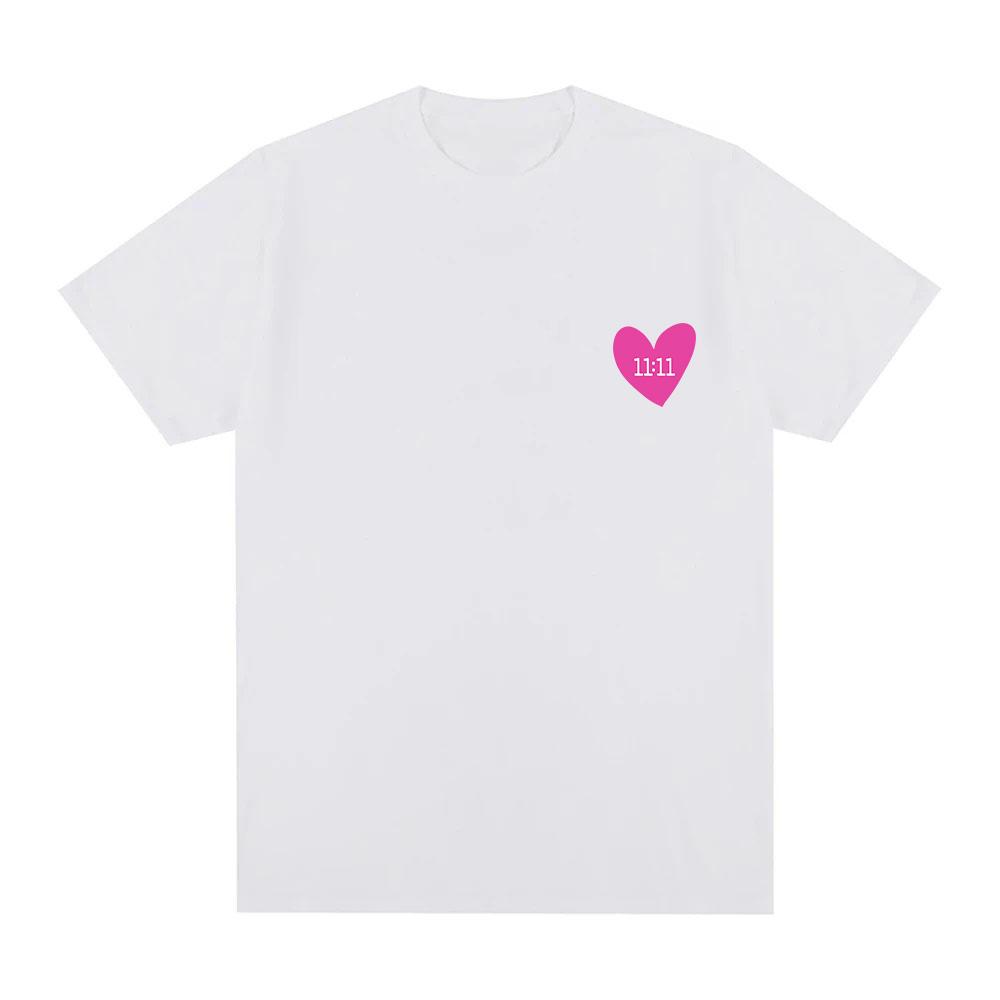 Ela Taubert T-Shirt Love Grafikdruck Damenbekleidung T-Shirts Bequem Baumwolle Kurzarm T-Shirt Lässig O-Ausschnitt Oberteile