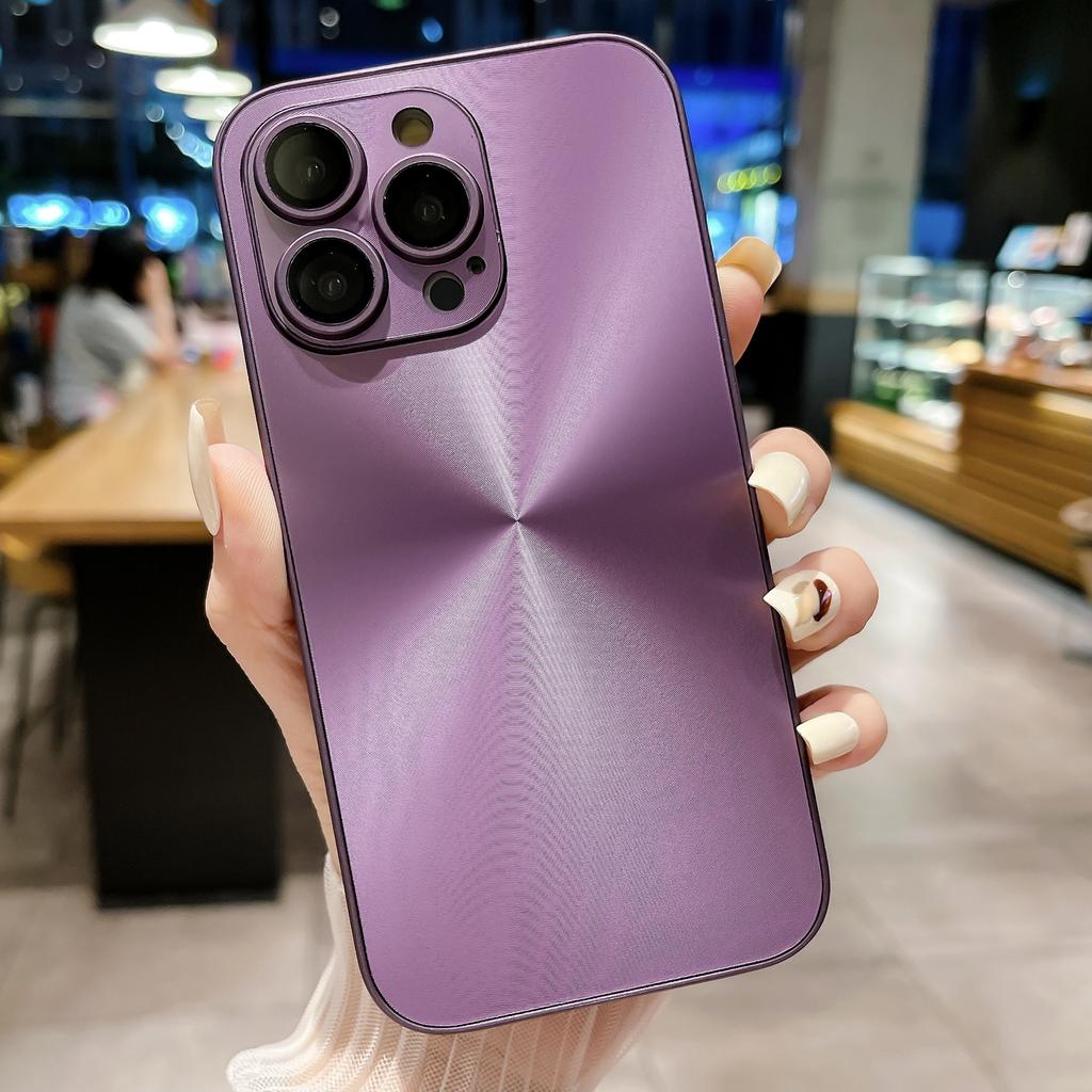 Applicable to Aurora CD pattern mobile phone case electroplated lens film mobile phone case 16PROMAX laser Aurora Apple 17PRO