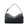 Primo Strato Pelle di Mucca Borsa a Cuscino Anni '90 Portapenne Rotondo Semplice da Donna Borsa a Mano Riga Versatile Borsa a Spalla in Pelle da Pendolare