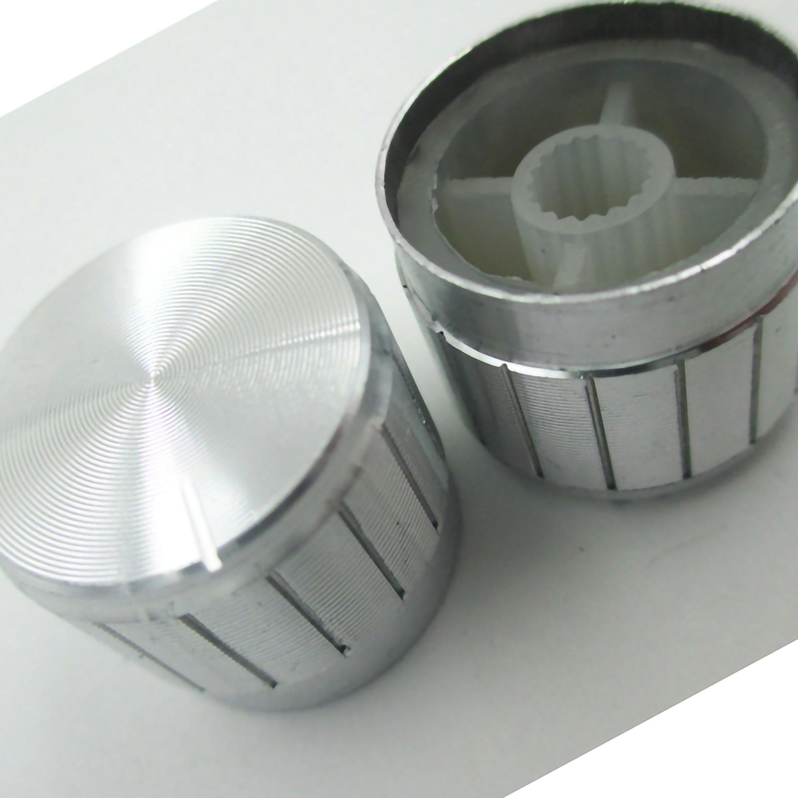 

Ручка перемикача Ковпачок потенціометра Алюмінієвий сплав Звук Обертовий Регулятор гучності Ручка для торшера Біла білий