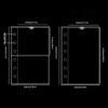 Inner Page Card Binder A7 Photocard Binder Sheets Transparent PP Acid Free Multiple Pockets Sleeve Photo Album Refill Pages