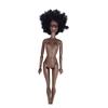 African Doll 30cm Charcoal Black Jointed Nude Doll 80g Weight