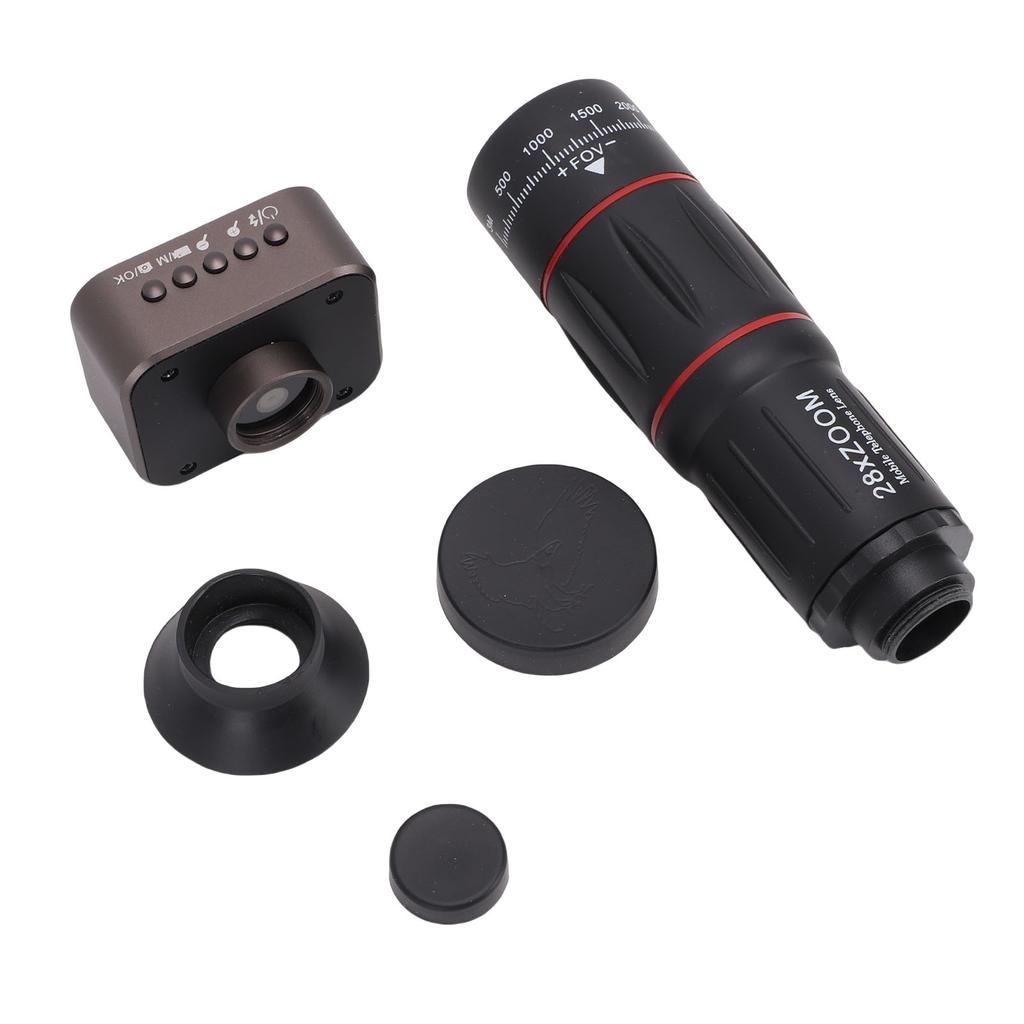 18X Telephoto Monocular Camera HD Video Recording Photo Taking Portable Monocular Telescope Lens Camera