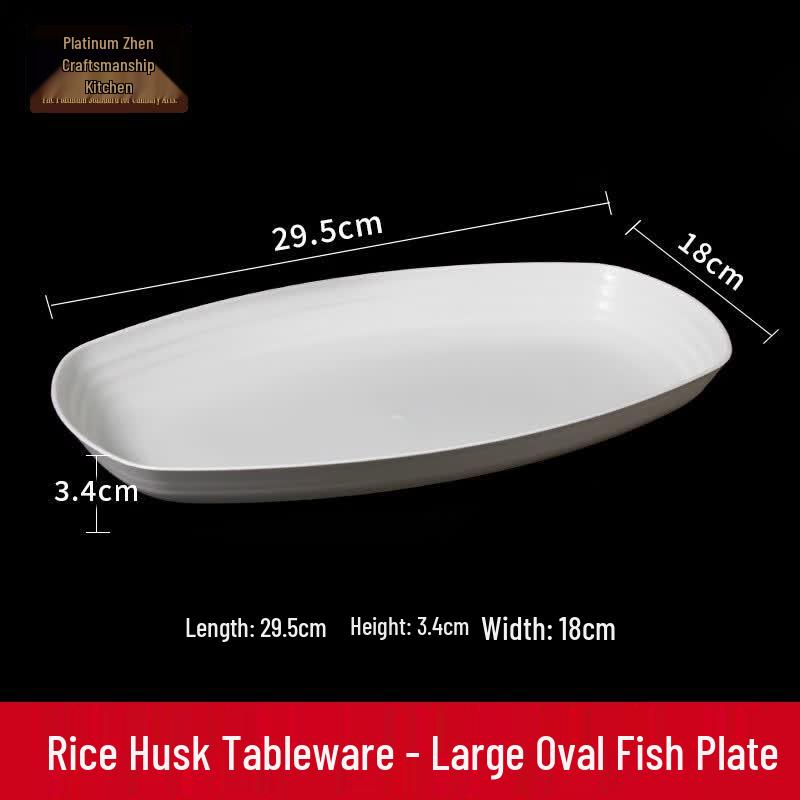Platinum Artisan Chef Eco-Friendly Rice Husk Dinner Plates