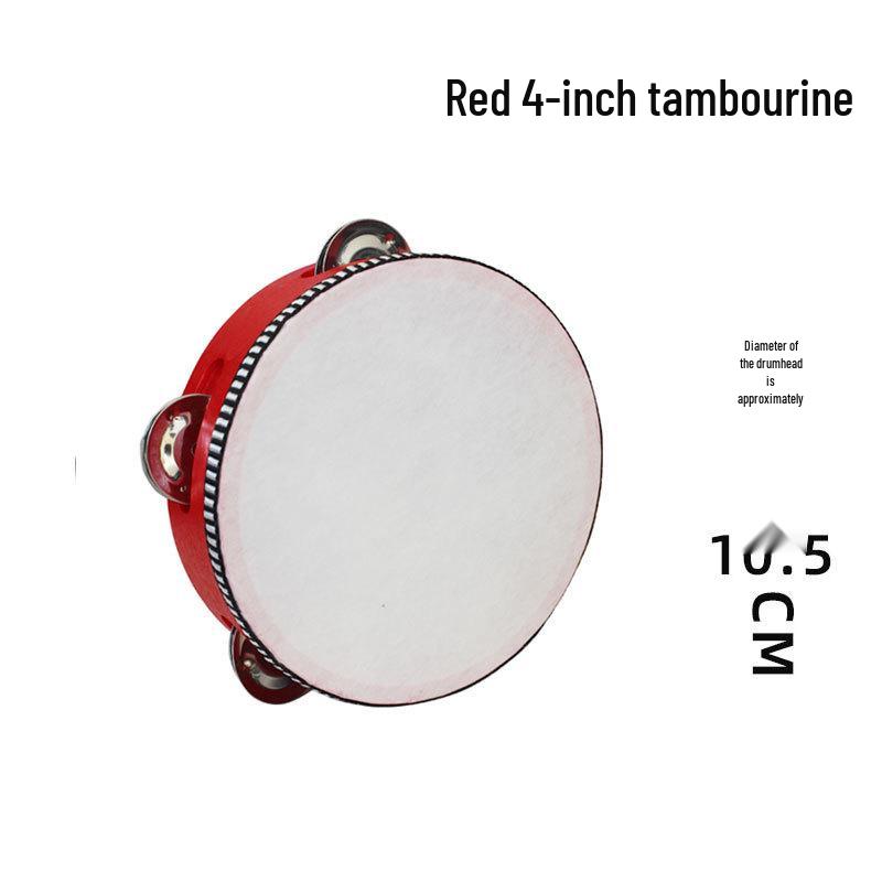 Orff Wooden Tambourine for Children - Ideal for Kindergarten Performances and Teaching Aids
