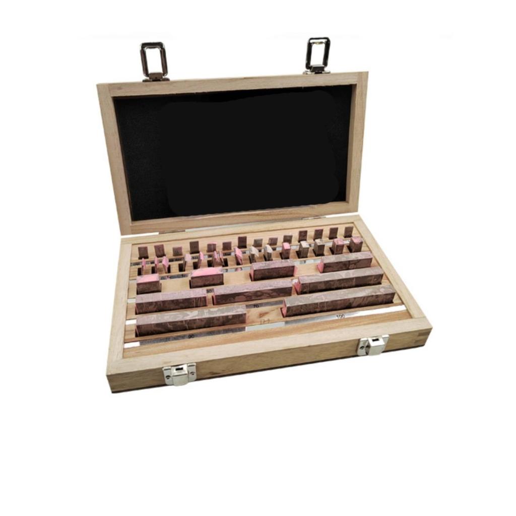 38 Pieces Calibrated Steel Gauge Block Set Accurate Hardened Slip Gauges for