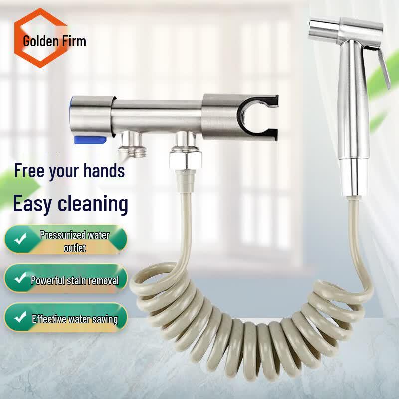 JINGULAO Stainless Steel Toilet Bidet Sprayer Set