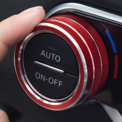 4 Teile/satz Rot Klimaanlage Schalter Knopf Abdeckung Trim Für Nissan Teana Altima Aluminium Legierung Auto Innen Zubehör