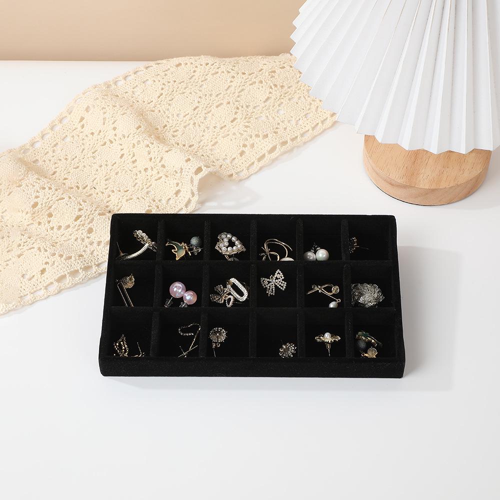 Multi-Style Plush Jewelry Storage Box with Drawers
