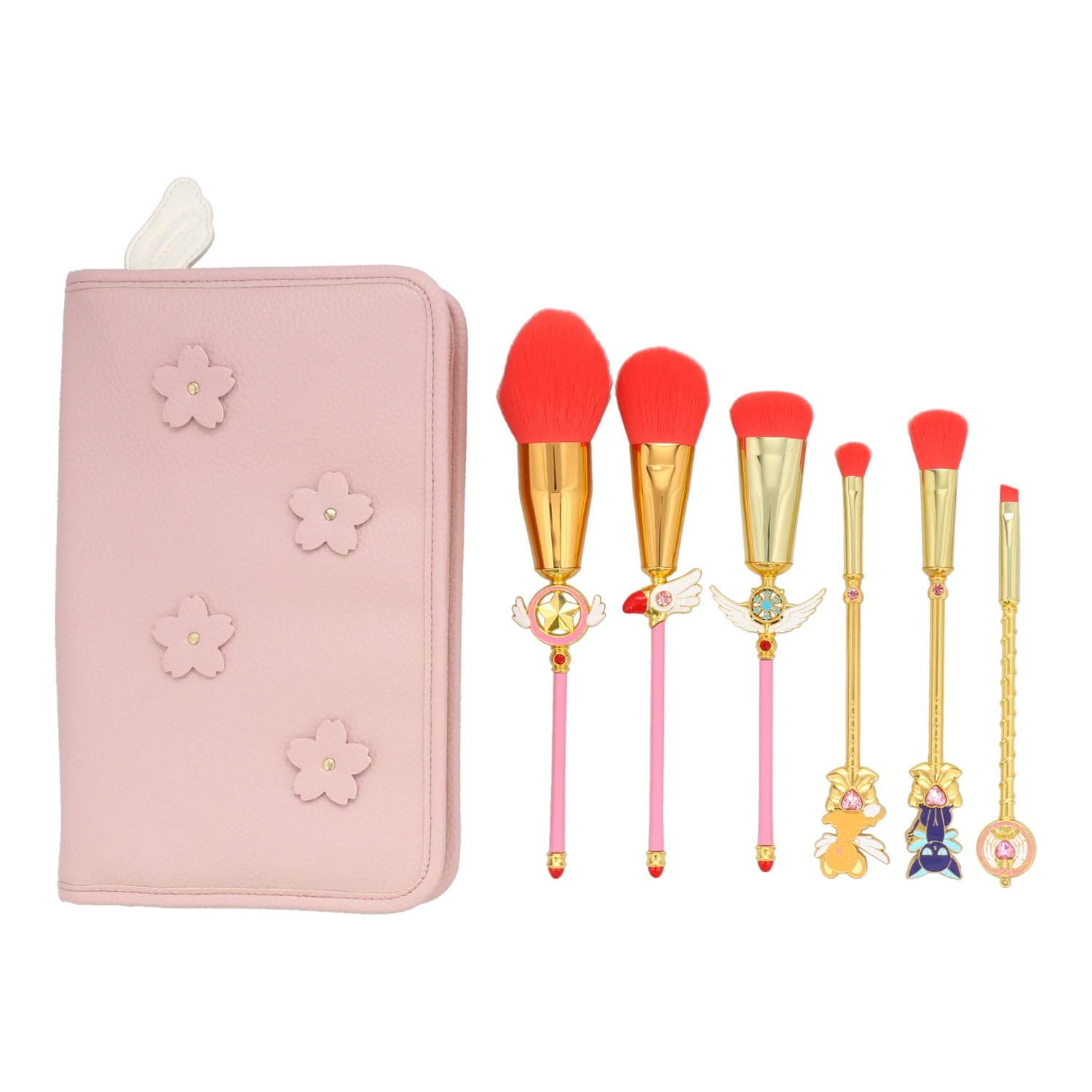 

shobido Набор кистей для макияжа Cardcaptor Sakura со специальным хранилищем 6 косметичек CC Sakura, кисти,