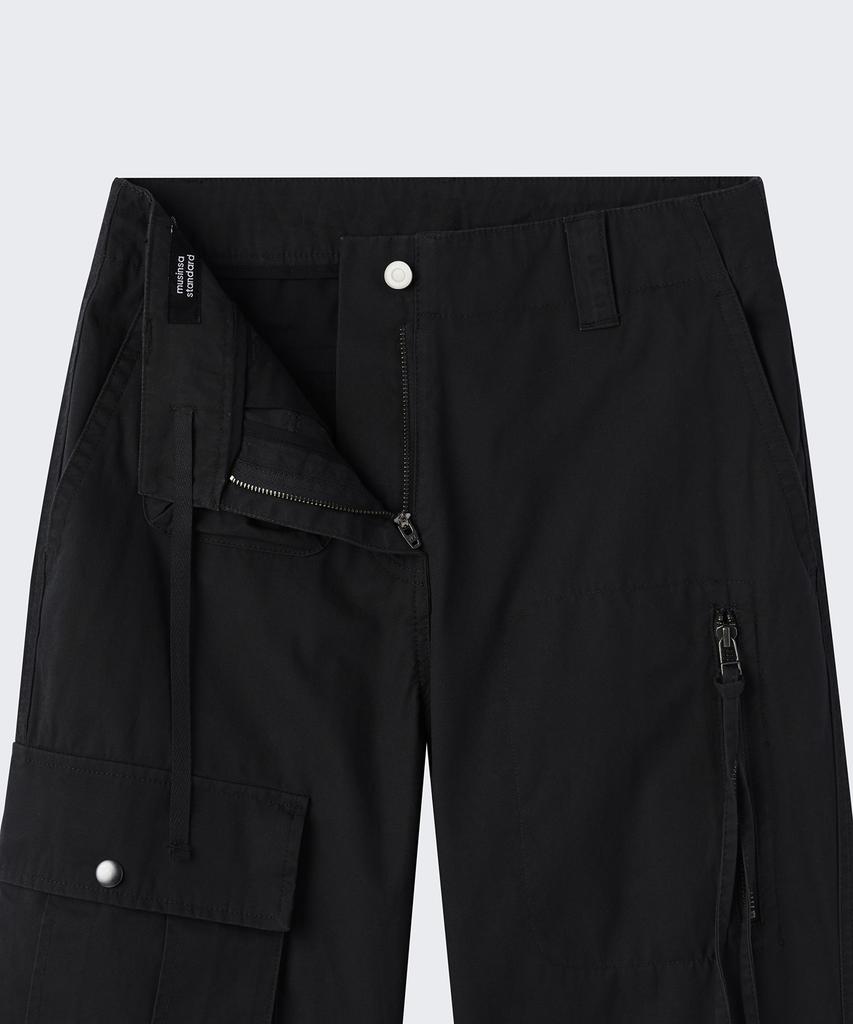 MUSINSA STANDARD WOMAN Women'S Semi-Bootcut Utility Cargo Pants [Black]