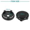 ACROPIX 4pcs Car Tire Wheel Center Hub Cap Cover with Badge Sticker 5 Lugs Universal 60mm Diameter Black