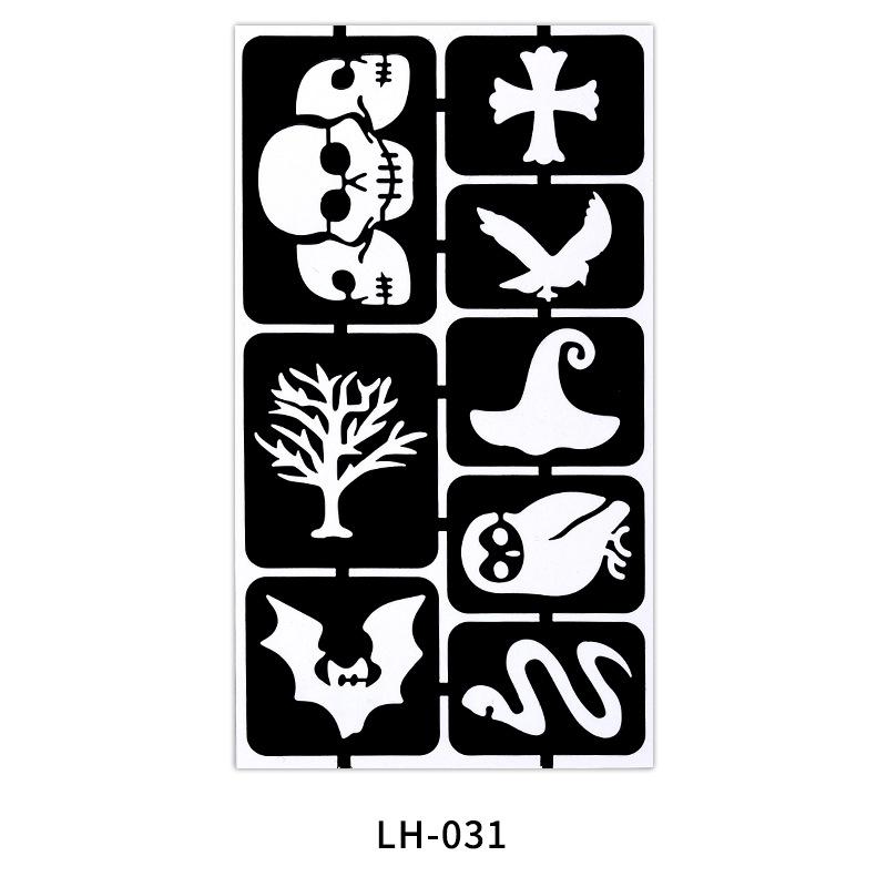 

Hollow Tattoo Sticker Inkjet Template Hannah 3D Cartoon Tattoo Sticker Small Pattern 60 * 105Mm (die)