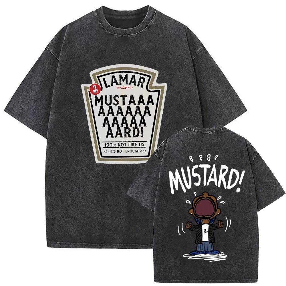 Rapper Kendrick Lamar Großes Gesicht Grafik T-Shirt Nicht Wie Wir Mr. Morale The Big Steppers T-Shirts Herren Hip Hop Übergroßes T-Shirt