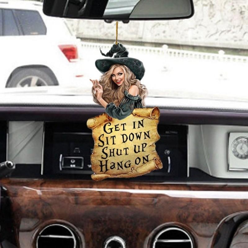 Bunter Acryl Hexenanhänger Auto Hängedekoration für Schlüssel oder Rucksackzubehör