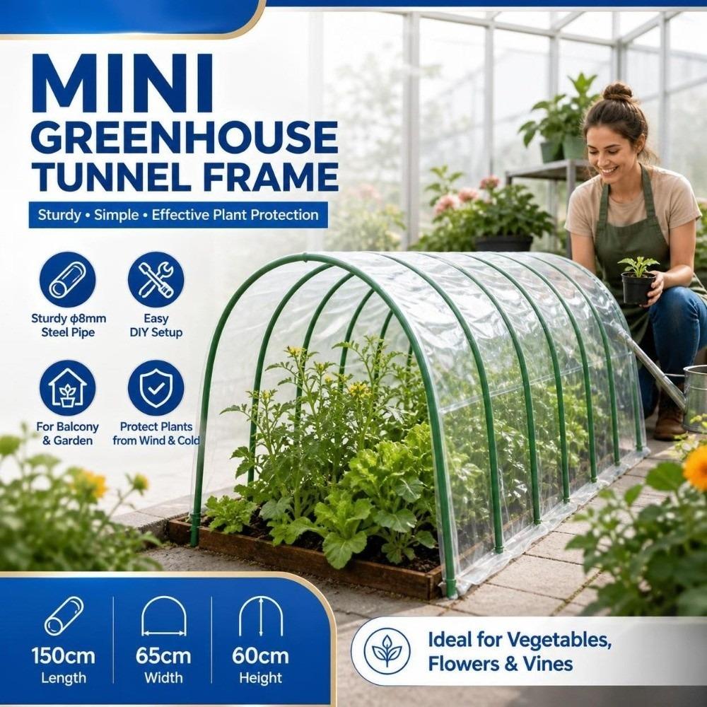 Stabiler Gewächshaus-Bogenrahmen Verstellbares Gartenaussaatregal Gartentunnel