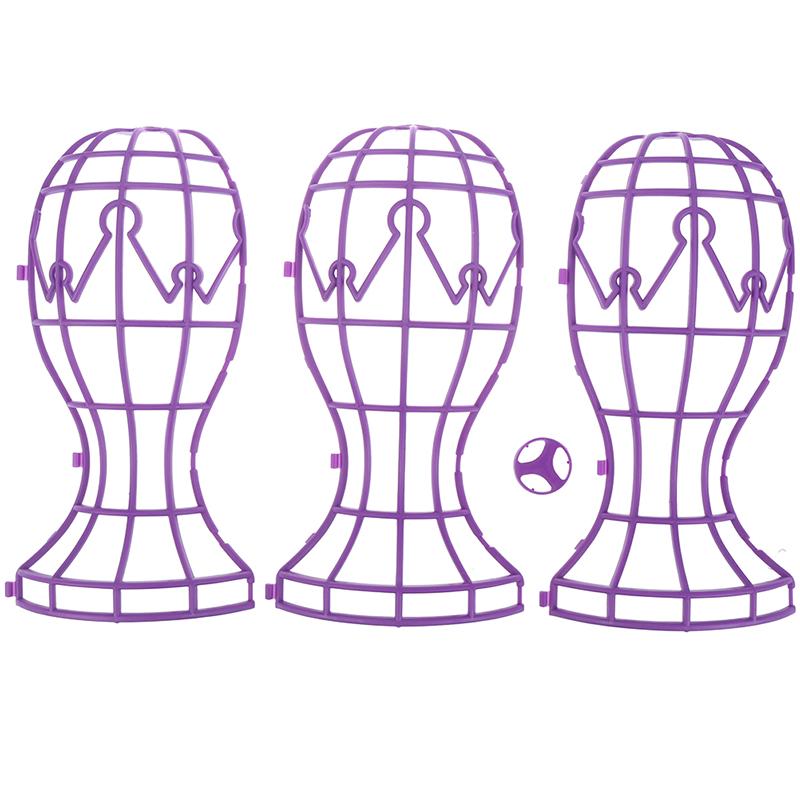 1X Wig Stands Hat Cap Holder Storage Rack Wigs Support Dryer Tool Foldable Wig