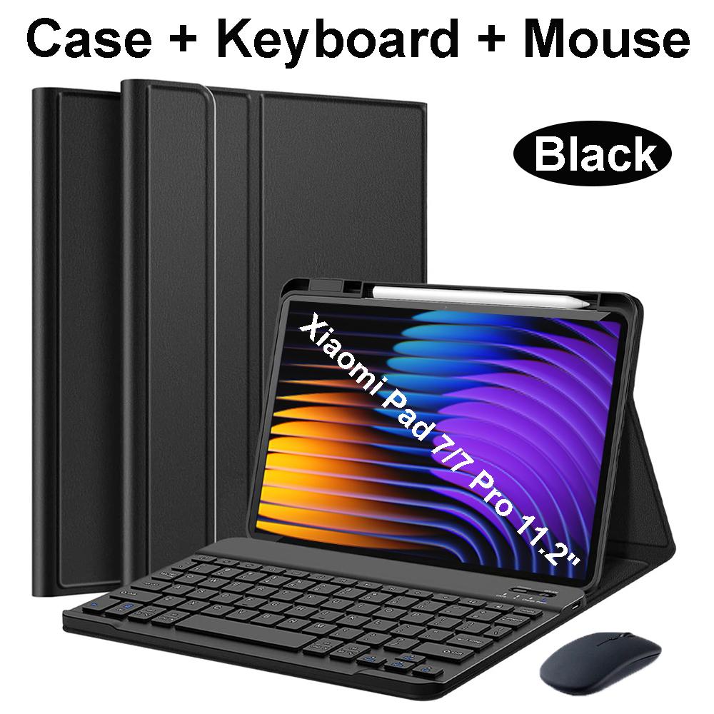 Capa para Pad 7 11,2 polegadas, Capa com teclado Bluetooth para Pad 7 Pro 11,2 polegadas