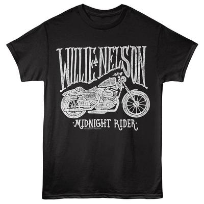 Willie Nelson Midnight Rider Men's T Shirt Outlaw Country Music Merch Unisex T-Shirt