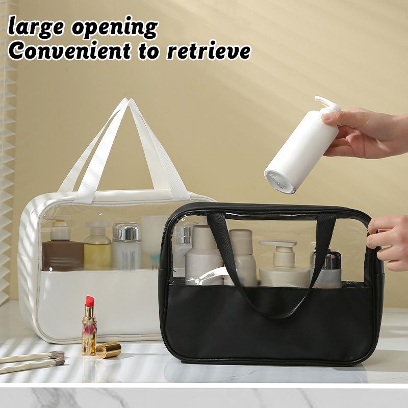 Portable Travel Cosmetic Bag Women Transparent Makeup Bag Large-Capacity Bath Wash Bags Multifunction Waterproof Storage Case