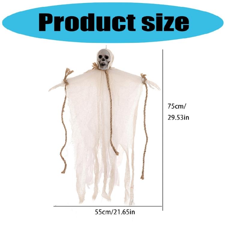 2pcs Halloween Hanging Decoration Hanging Specter Skull Specter Ornament Skeletons Specter For Haunted Theme Parties