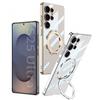 Suitable for Samsung S25Ultra Magnetic Phone Case S25u Rotary Bracket Electroplating Transparent Anti Fall