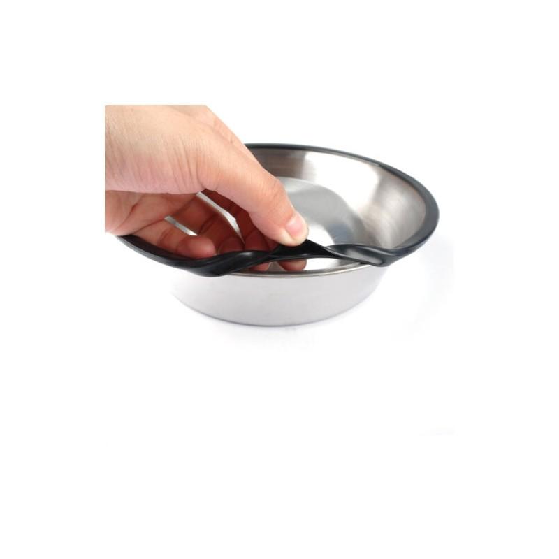Fashionable Stainless Steel Dog Bowl Multi-functional High-gloss Design For Pet Hydration S: 18CM