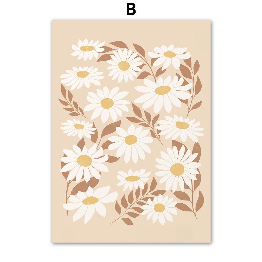 

Красный нарцисс цветы ромашки настенная живопись холст скандинавские постеры и принты абстрактные настенные картины для гостиной домашний декор 21cm×30cm NoFrame