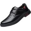Men Black Leather Shoes Lightweight Comfortable Casual Flats Shoes Business Men Dress Shoes Fashion Party Walking Footwear 2025