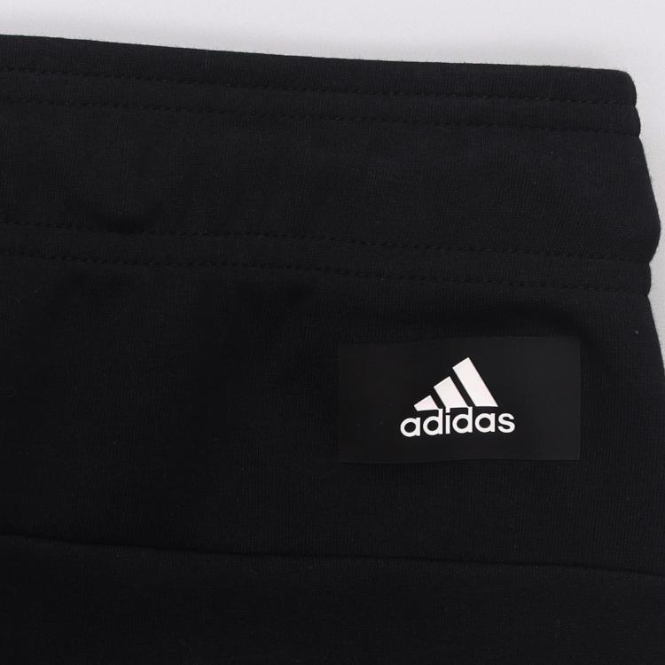 adidas Mid-Waist Tie-Waist Wide Leg Track Pants Women Bottoms Black H57354