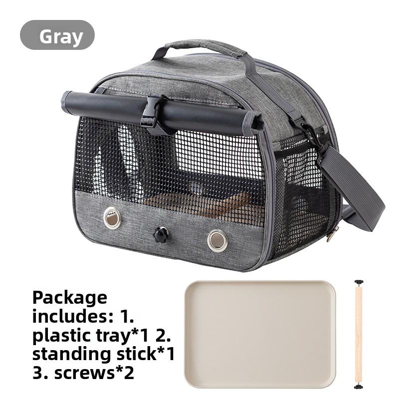 Portable parrot carrier bag, breathable outdoor bag for small sun conures and budgies