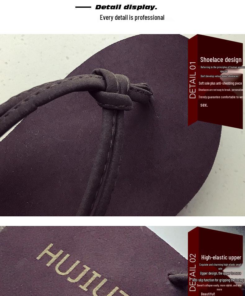 Women's Fashionable 7cm Platform Flip-Flop Slides - Non-Slip Beach Thong Slippers
