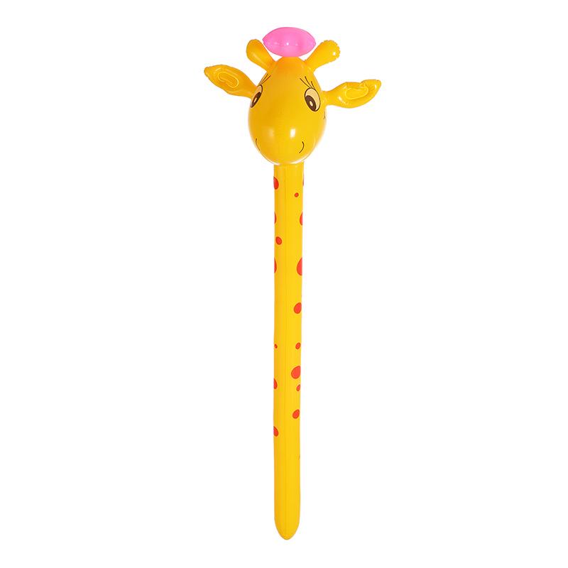 Cartoon Animal Inflatable Giraffe Stick Balloon Toy for Children