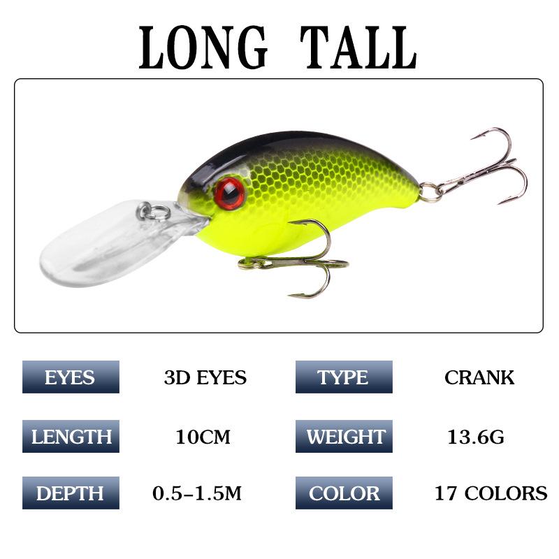Luya Bait Rock Little Fat Man 18 Color Bronzing External Laser 10cm/13.6g Simulation Fake Bait Hard Bait Fishing Gear