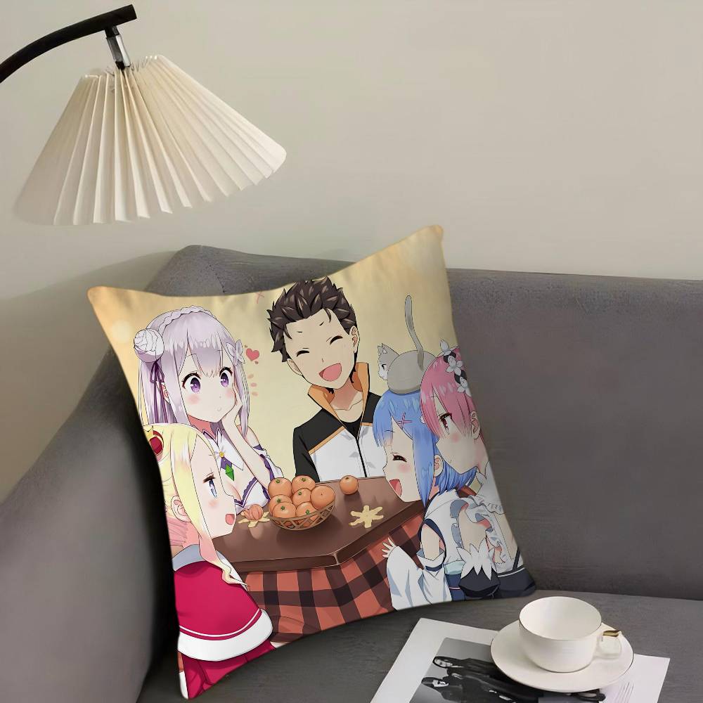 

Аниме R-Re-Zero Кленовый Дизайн Наволочка Счастливый Осенний Урожай Декор Праздничный Декор Наволочка 16x16Inch