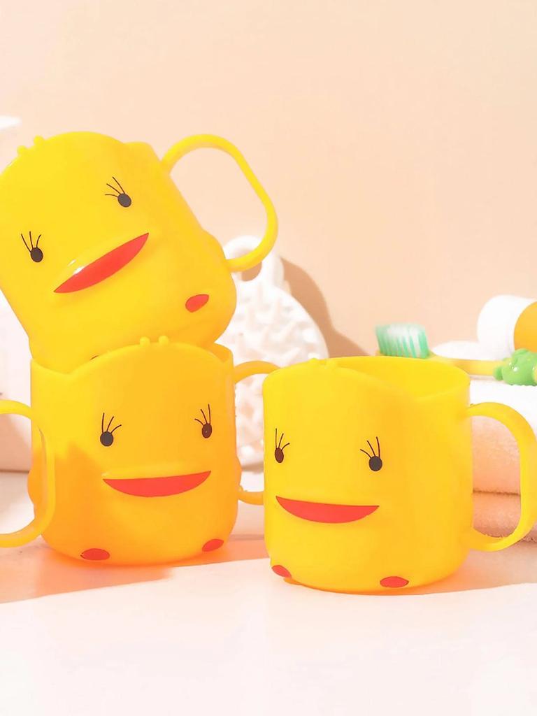 1pc- Adorable Yellow Duck Mouthwash Cup - , Perfect for Daily Household Use, Convenient Toothbrush Holder Bathroom supplies