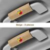 Car Handle Protection Case Suede Cover For Fiat Abarth 695 595 500 124 125 500C Series Car Roof Armrest Inner Door Pull Cover