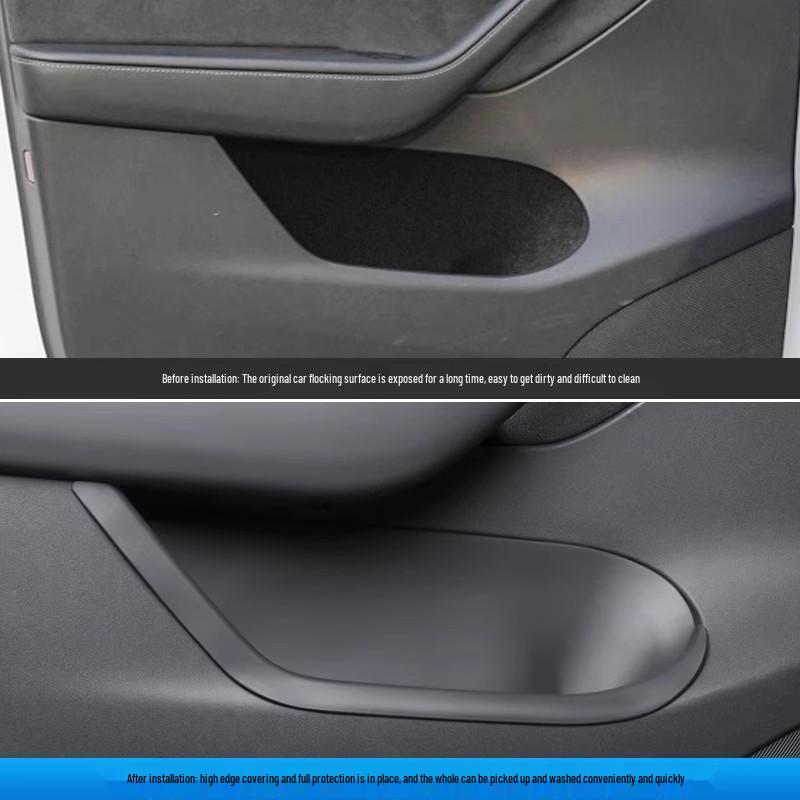 Tesla Model 3/Y Door Slot Storage Box with Velvet Protection - New Version by Maodouya.