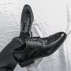 Mode Retro Herren Formelle Lederschuhe Herren Schnürschuhe Business Mode Anzug Lederschuhe Hochzeit Bankett Schuhe Größe 38-46