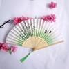 Vintage Bamboo Silk Women's Folding Fan - Portable Dance Gift