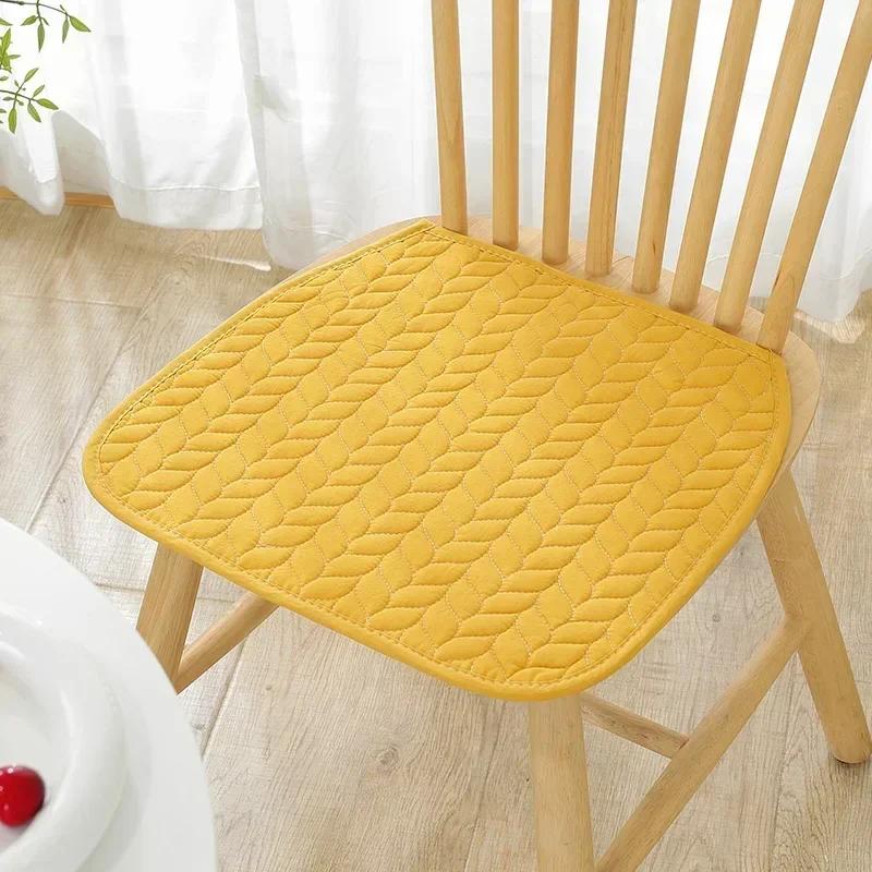 2 Pcs Four Season Universal Office Cushion Anti Slip Pure Cotton Simple Chair Cover Dining Computer Seat Cushion Chair Cushions